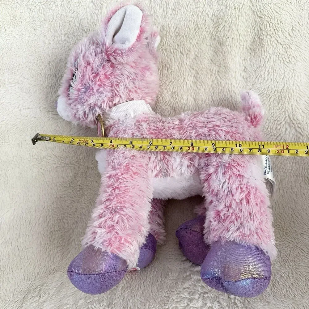 Build A Bear Workshop Twinkle Pink Purple Reindeer Plush Toy Stuffed Animal